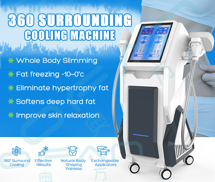 Criolipolisis Machine 360 Dubbele Kin Verwijderen Cryolipolysis Vacuüm Machine Ijs Vormgeven Pro