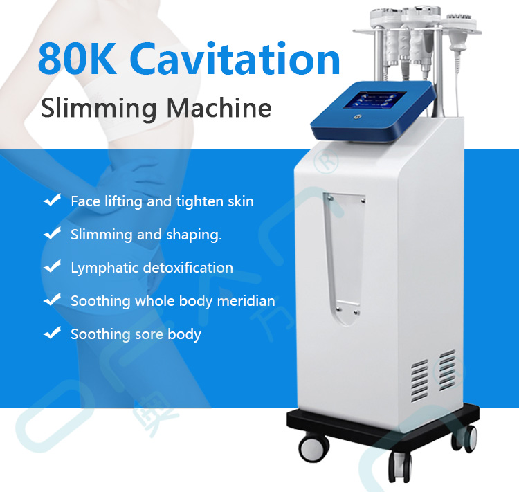 Multifunctional 6 in 1 5D RF 80k Cavitation Slimming Machine Liposuction Body Slimming Shaping Machine Vacuum Cavitation System