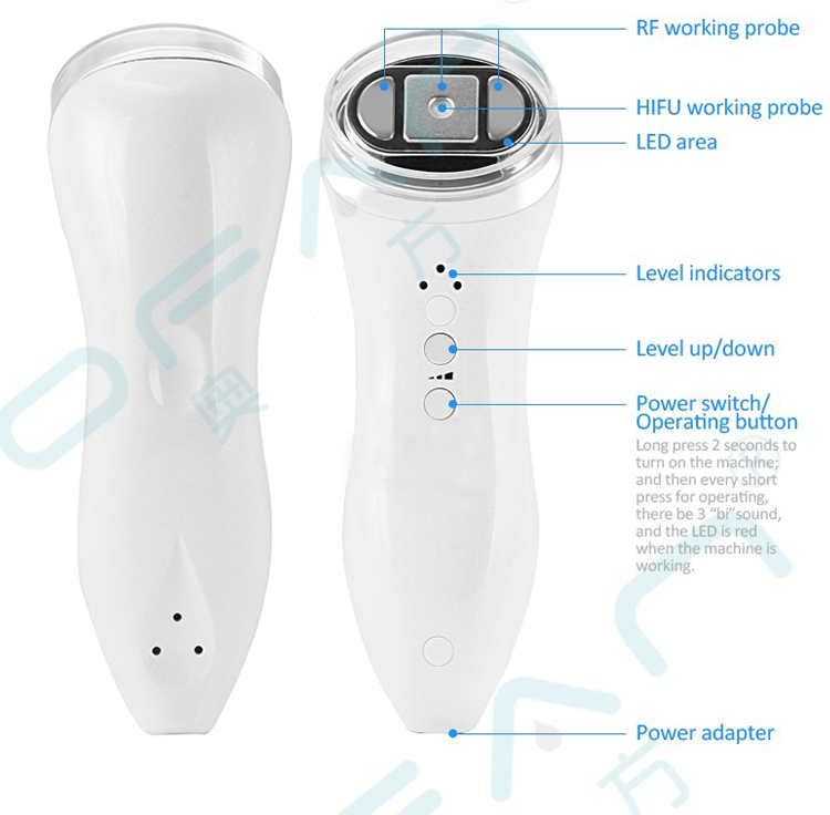 Korea Portable Handheld Face Lift Skin Machine Smas Rf High Intensity Focused Ultrasound Mini Hifu