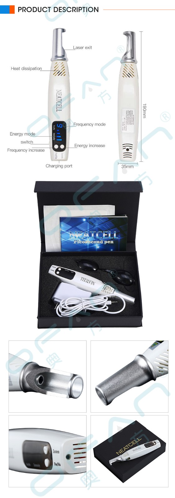 Picosecond Portable Laser Blemish Acne and Tattoo Removal