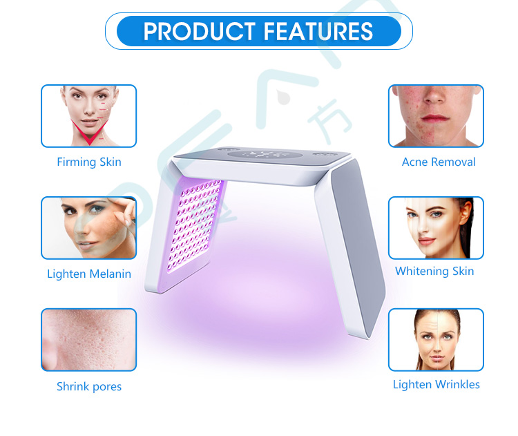 7 colors foldable PDT LED Facial therapy light