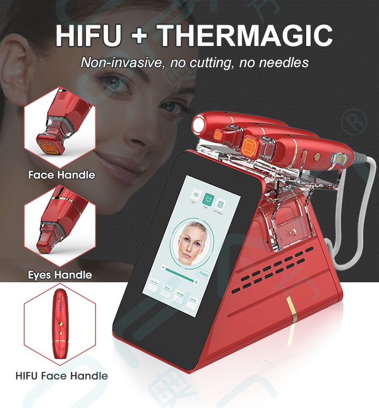 3 in 1 High Quality Hifu Thermagic RF Focused Ultrasound for Wrinkle Removal