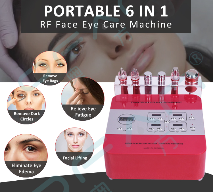 6in1 Micro-electric pulse dormancy eye lift eyes wrinkles removal massager machine