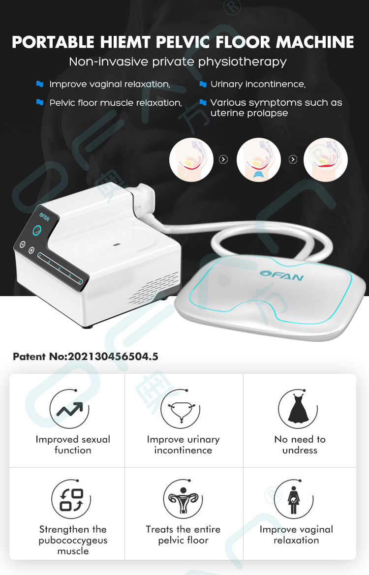 Portable hiemt pelvic floor machine