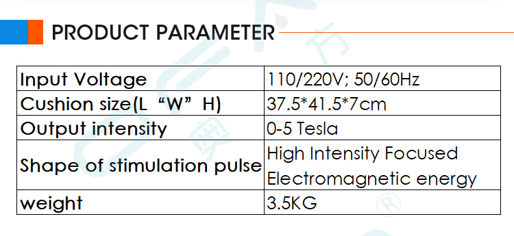 Portable hiemt pelvic floor machine