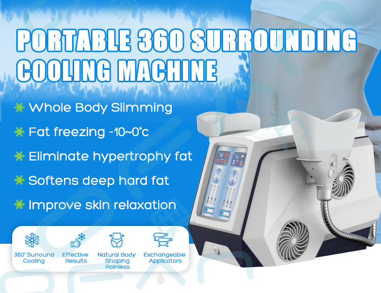 Portable Criolipolisis Machine 360cryo exchangeable handles