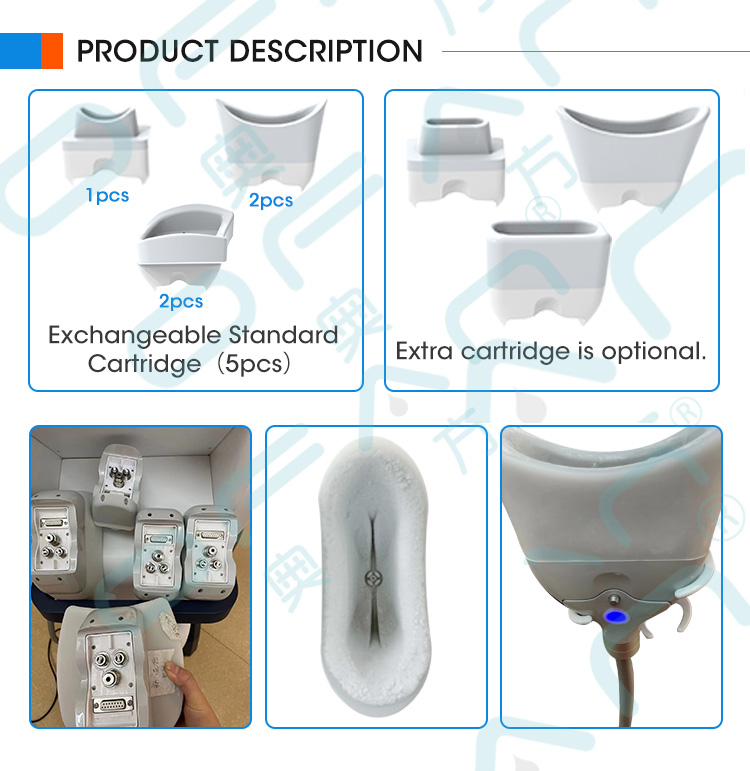 Portable Criolipolisis Machine 360cryo exchangeable handles