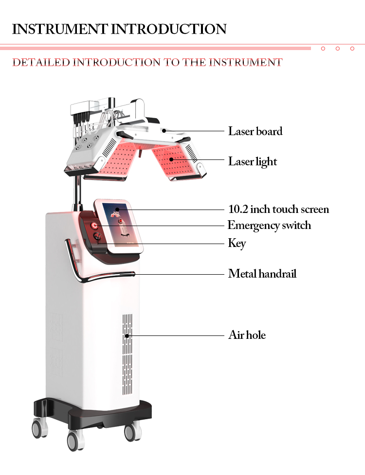 Red Led Light 660NM Diodo Laser hair regrowth hair loss machine