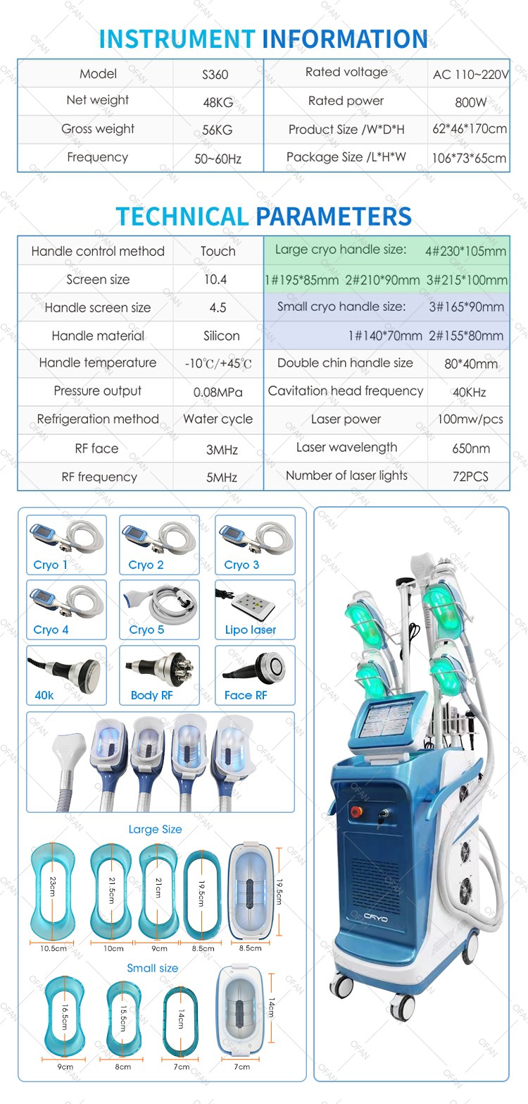 hot sale Cryo360 5 handles