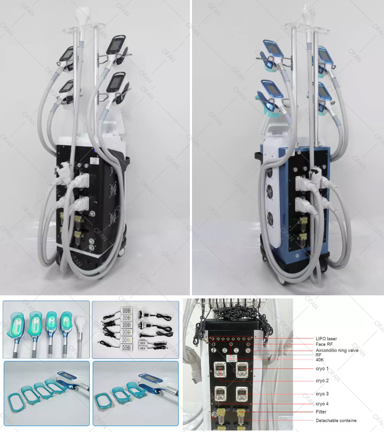 OFAN cool tech système de cavitation sous vide 5 poignées kryolipolyse 360 ​​prix de cryothérapie Machine de cryolipolyse