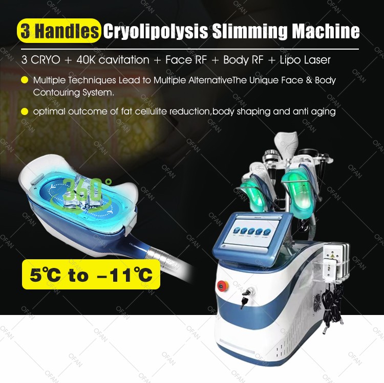 OFAN body contour kryolipolyse face/facial cryo S360 cold therapy cryotherapi portable best cryolipolysis machine for sale