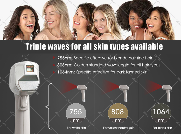 Laser hair removal machine