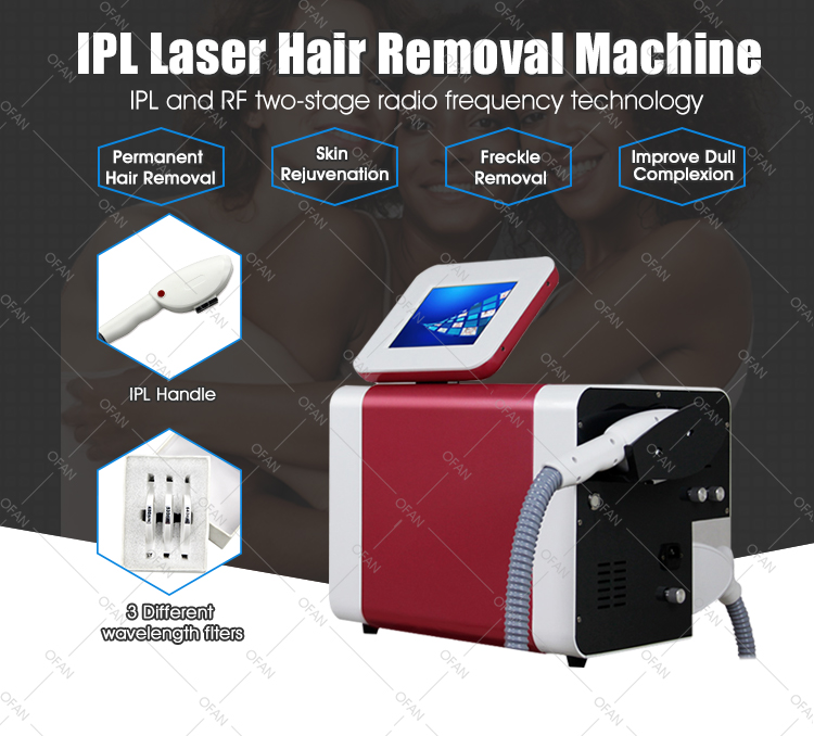 IPL hair removal machine