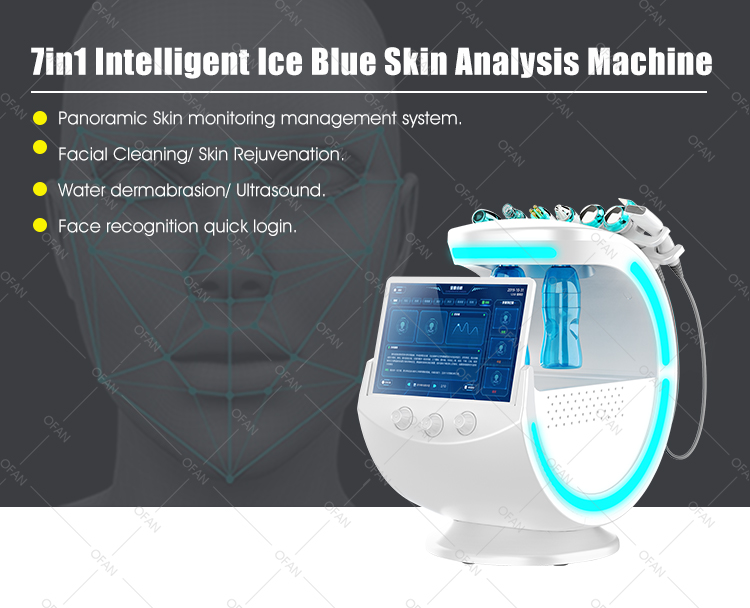 Hydra Skin Ice Blue Analysis Dermabrasion facial Beauty Machine