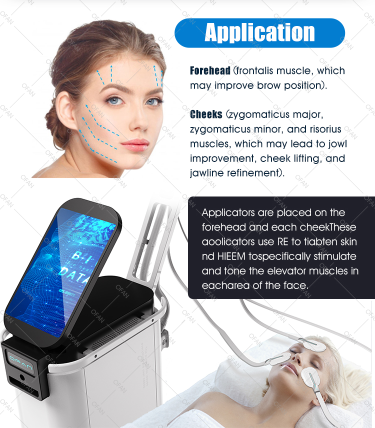 OFAN aesthetics high intensity Electromagnetic muscle Sculpting HIFE Ems Face facial toning emface