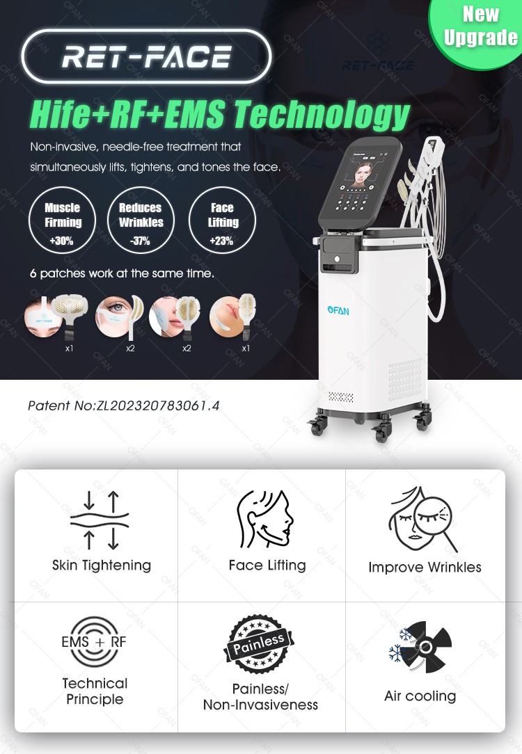 OFAN aesthetics high intensity Electromagnetic muscle Sculpting HIFE Ems Face facial toning emface