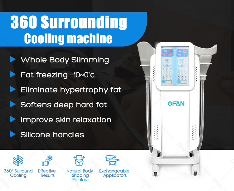 Vertical Criolipolisis Machine 360cryo exchangeable handles