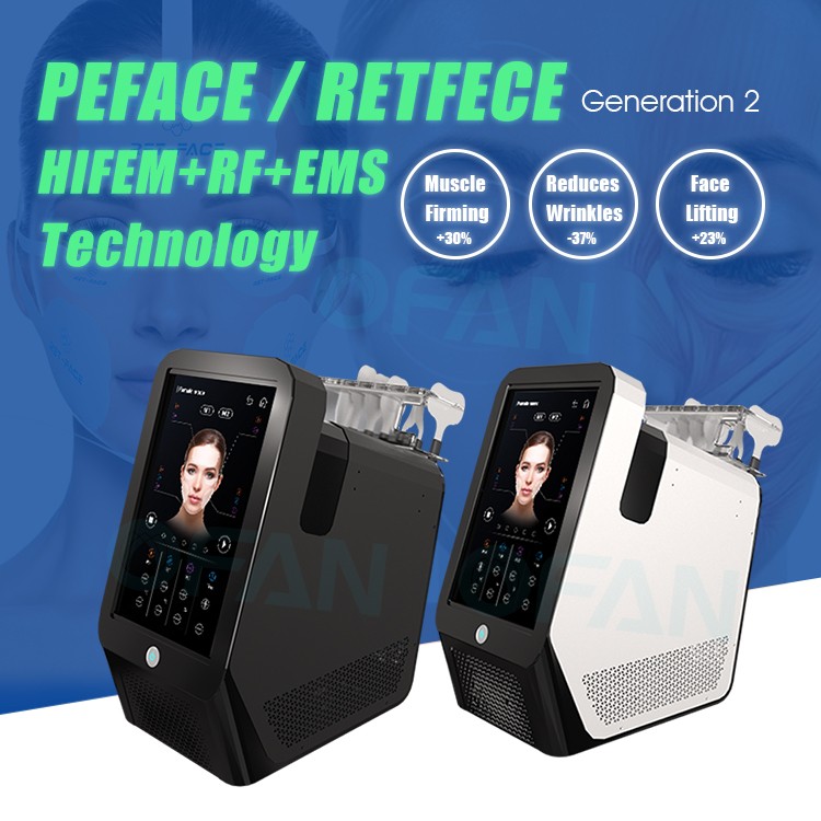 Ofan Factory Direct Portable 5 Handle Ret Face Lifting RF EMS Face Machine