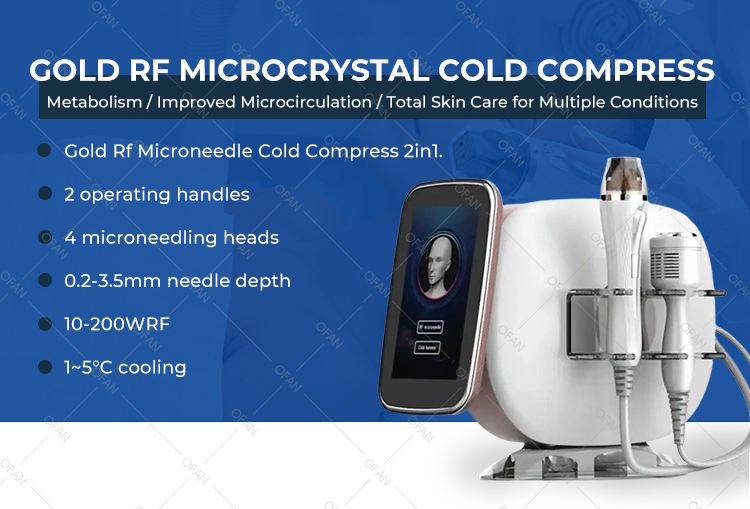 Fractional Rf Microneedle Gold Radio Frequency Micro needle RF Skin Rejuvenation Machine
