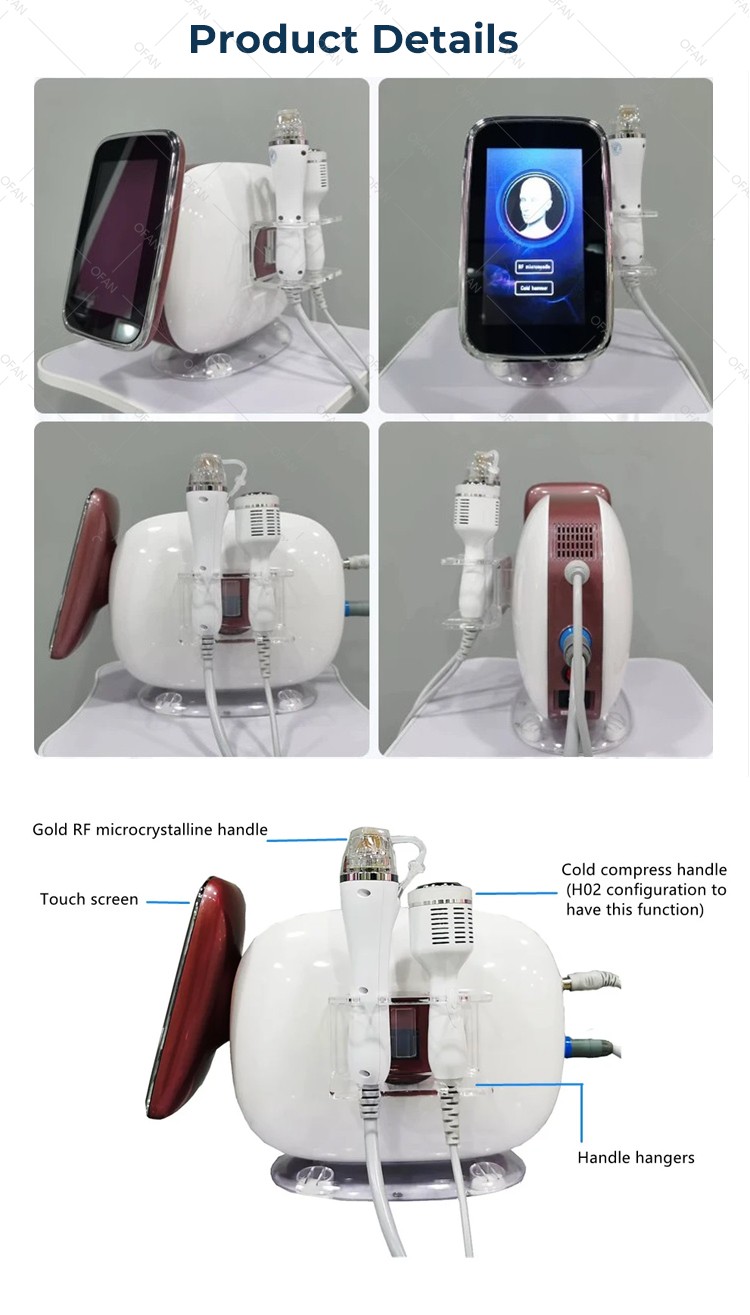 Fractional Rf Microneedle Gold Radio Frequency Micro needle RF Skin Rejuvenation Machine