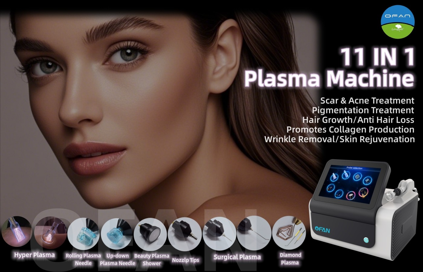 OFAN 11 IN 1 Cold Atmospheric Plasma Machine
