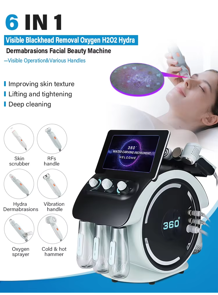 OFAN 6 In 1 Skin Analyzer Hydra Dermabiasion Machine