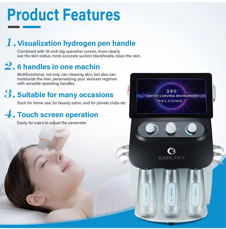 OFAN 6 In 1 Skin Analyzer Hydra Dermabiasion Machine