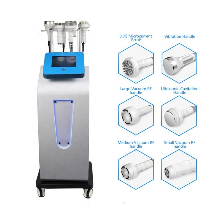 Multifunctional 6 in 1 5D RF 80k Cavitation Slimming Machine Liposuction Body Slimming Shaping Machine Vacuum Cavitation System