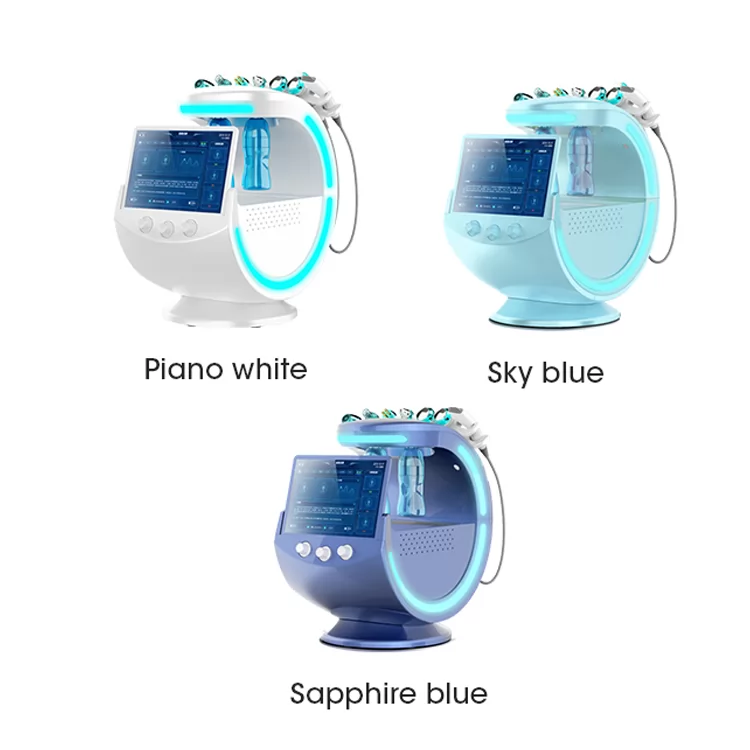 Skin Ice Blue Analysis Dermabrasion facial Beauty Machine