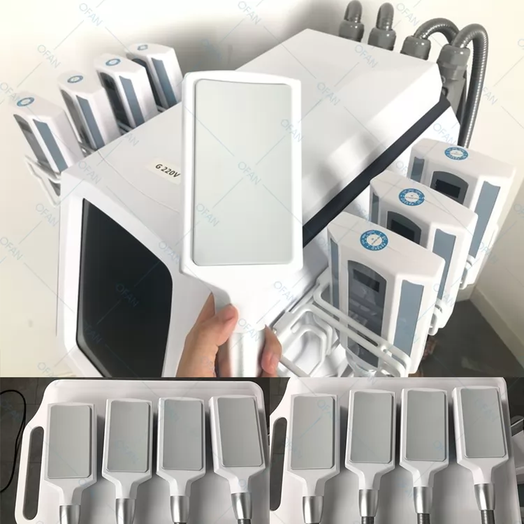 8 Handles EMS Cryo Silicon Plate Slimming Cryolipolysis Machine