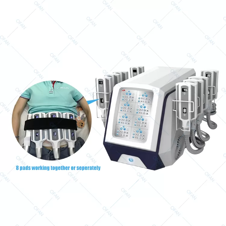 8 Handles Cryo Silicon Plate Slimming Cryolipolysis Machine