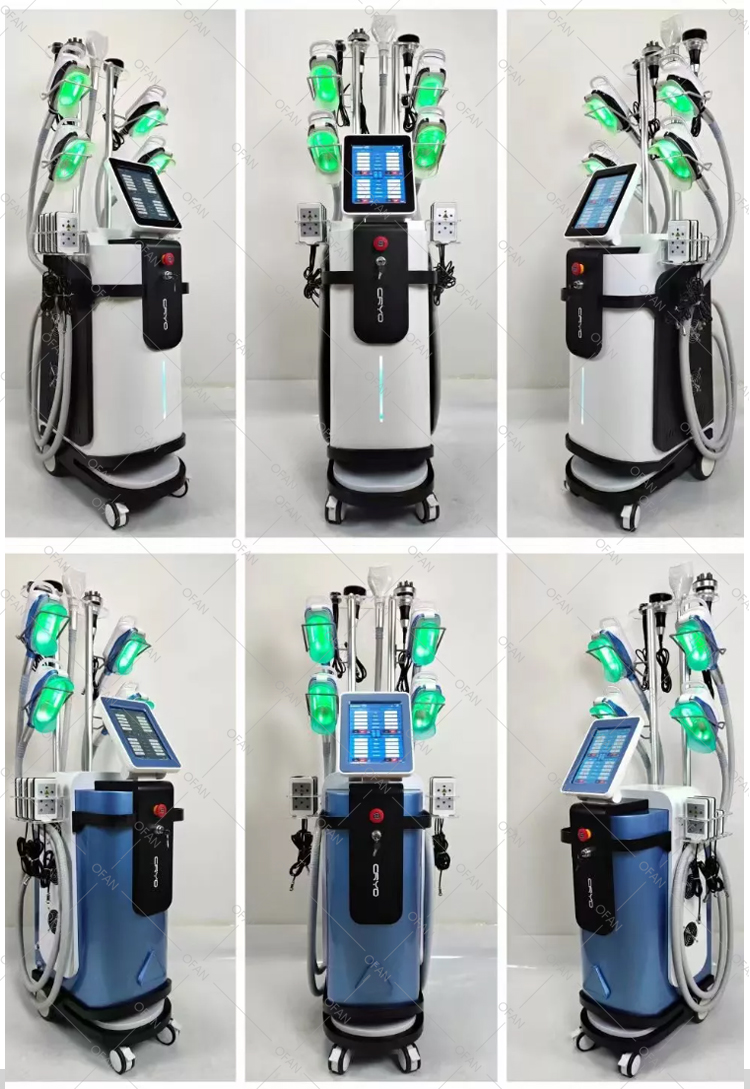 OFAN cool tech vacuum cavitation system 5 handles kryolipolyse 360 cryotherapy price Cryolipolysis Machine