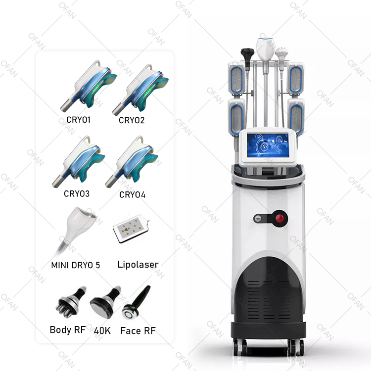 OFAN Cold Body Cryotherapy Slimming Criolipolysis 5 Hands Cool Tech Sculpting Shape Fat Freezing equipment cryolipolysis Machine